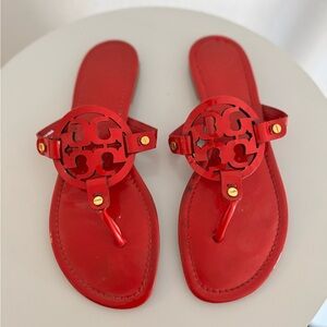 Authentic Tory Burch Red Sandals